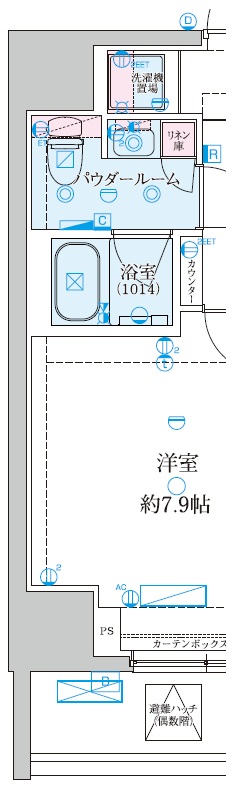 GENOVIA平塚Ⅲ0305号室 間取