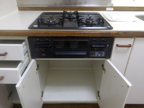 モアコート和光 コンロ、グリル　※2025年9月撮影