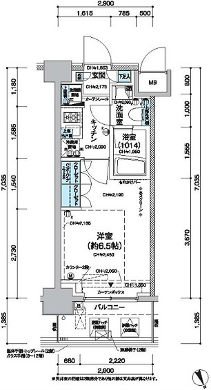 レジディア蒲田Ⅴ8階 間取