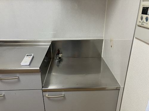 レジデンス船橋7階 ガスコンロ置き場　※同タイプ別部屋2025年2月撮影