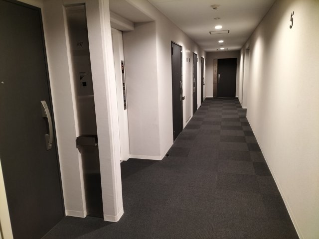 プラウドフラット富士見台504号室 ホテルライクな内廊下