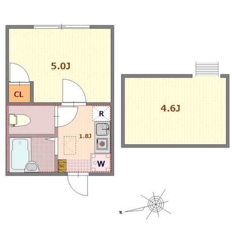 バーミープレイス立川柴崎町2階 間取