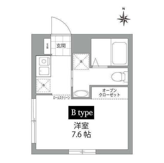 カーサピアッツァ新宿西落合2階 間取り図