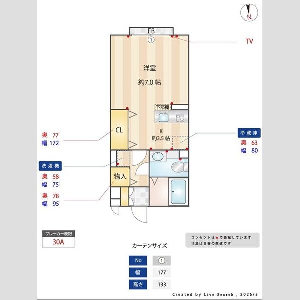 ジュネス・ドミール205号室 部屋その他