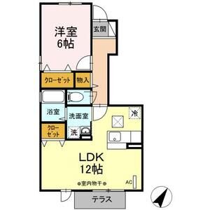 サンコート矢崎105号室 間取
