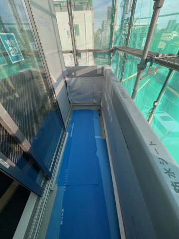 仮称）氷川町計画201号室 バルコニー広いです左右はいませんので気兼ねなく洗濯物干せますね