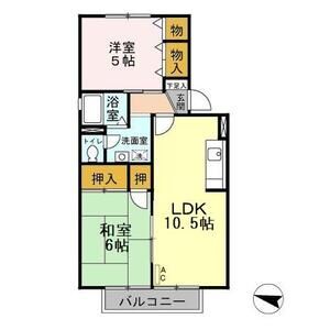 ドリームシティ　A102号室 間取