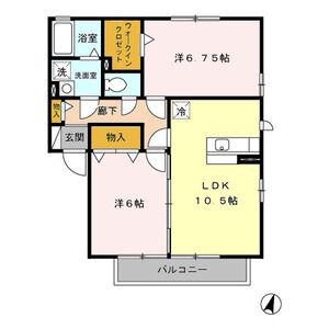 コンフォート　壱番館・弐番館Ⅱ-202号室 間取