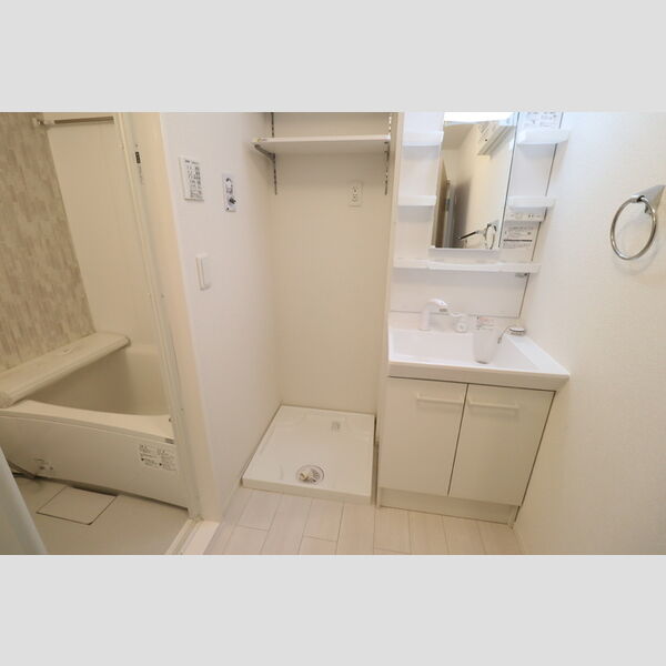 ラリュール赤塚Ⅰ205号室 洗髪洗面化粧台　洗濯機置き場