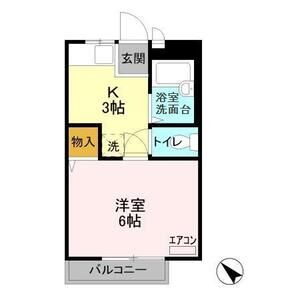 シティハイツヒロセB7号室 間取