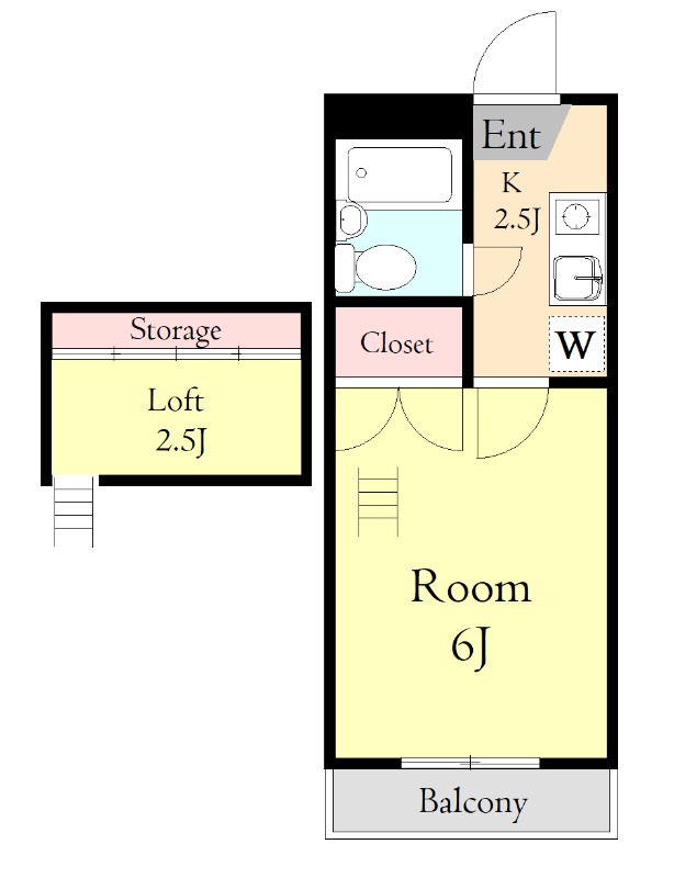 クレストルーム2階 間取図