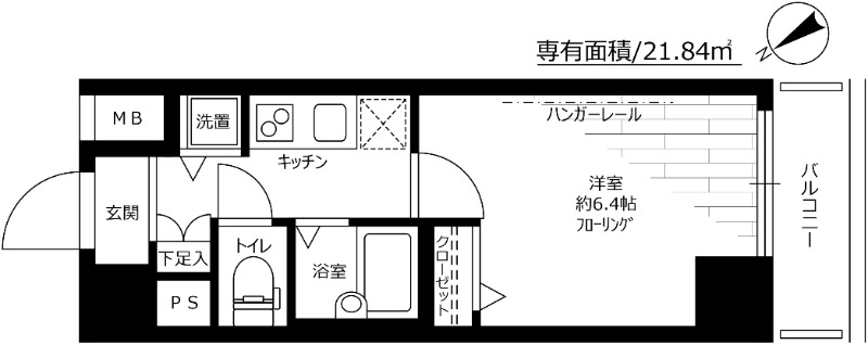 グランド・ガーラ横濱山下町9階 間取