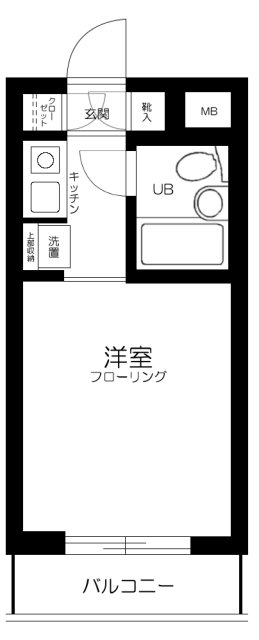 スカイコート元住吉第３2階 間取