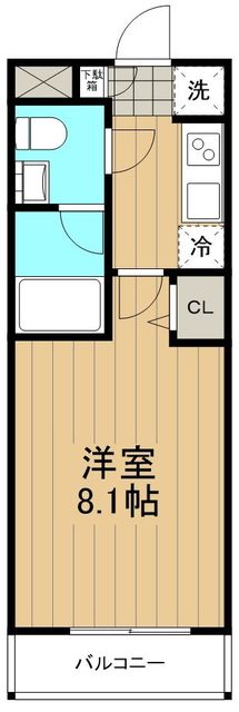 びゅうコート国府津0206号室 間取