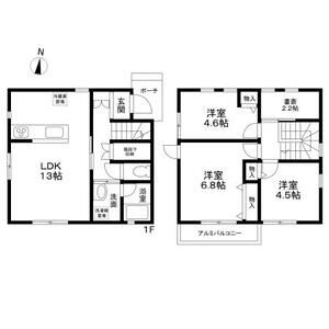 西東京市泉町4丁目貸家C号室 間取