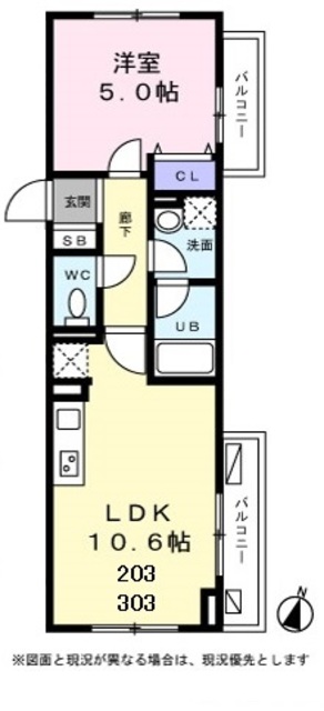 マーベラスデイズ南大泉0203号室 間取