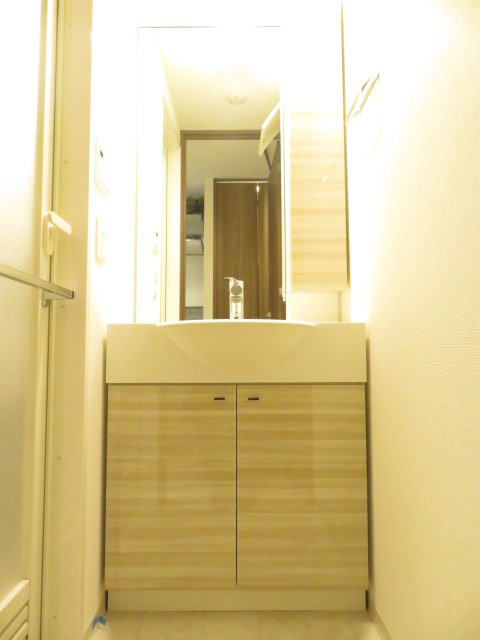 ガーラ・グランディ大森西 ゆったりとスペースのある洗面所