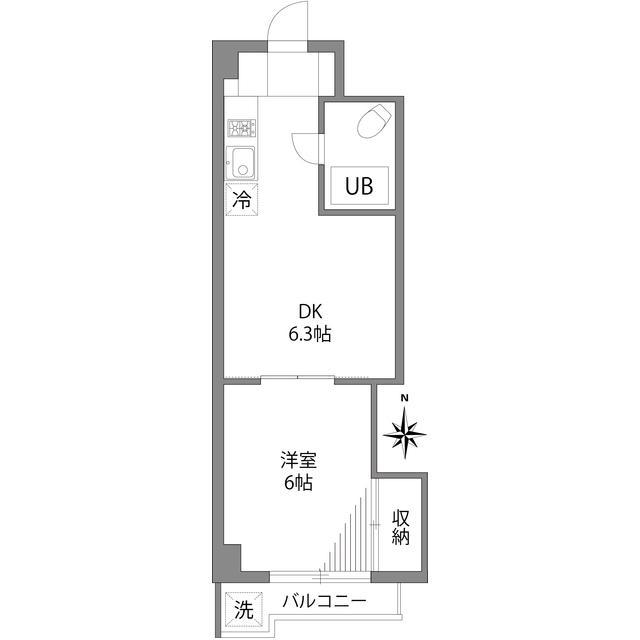 グランヒルズ西新宿4階 間取り図