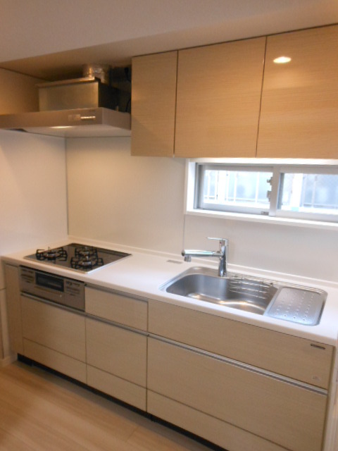 ガーラ・ヴィスタ日本橋浜町 ◆システムキッチン３口ガスコンロ◆