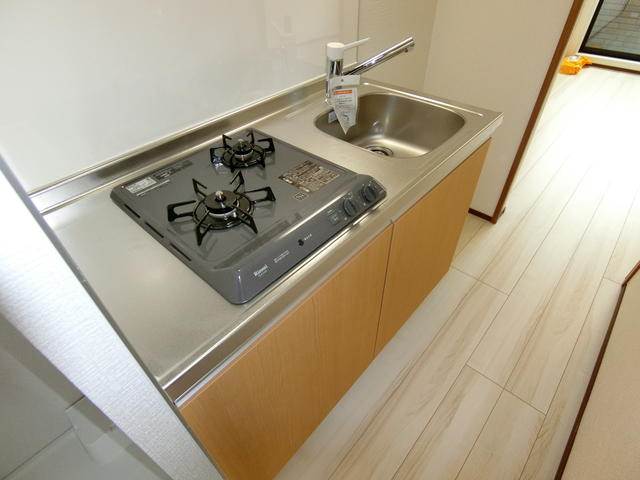 アル・ソーレ青砥1階 ビルトイン２口ガスコンロ