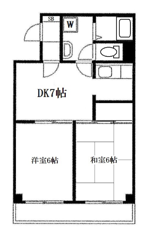 アベニュー成城2号館2階 間取