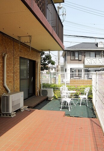 ライオンズマンション船橋飯山満台二番館1階 テラス、専用庭