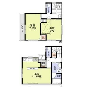 磯子区滝頭2丁目貸家1号棟101号室 間取