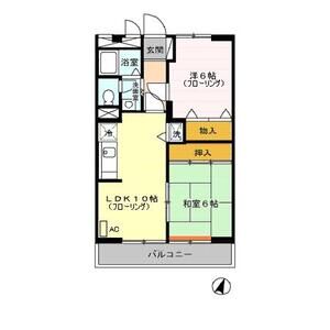 グローリアスハイツ203号室 間取