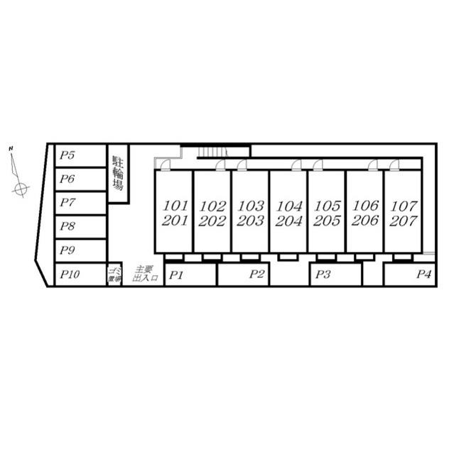アムール エフ 1番館206号室 部屋その他