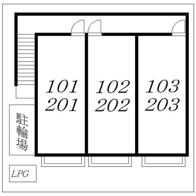アムール 領家 外観