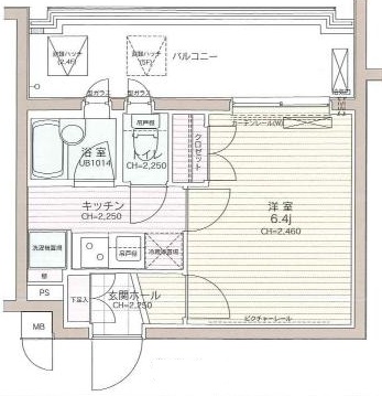サーラ・コモド八幡山ヴェローナ309号室 間取
