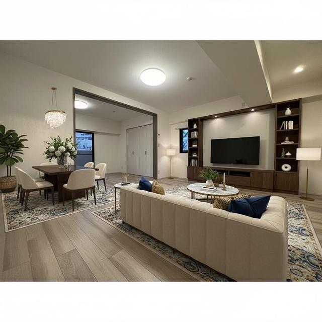 シャンボール白金201号室 AIにより生成したイメージです