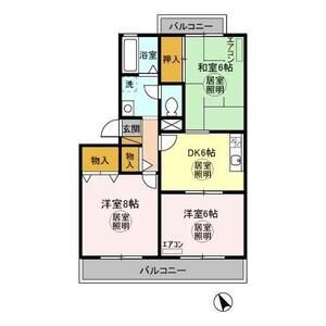 トリニシティ　弐番館103号室 間取