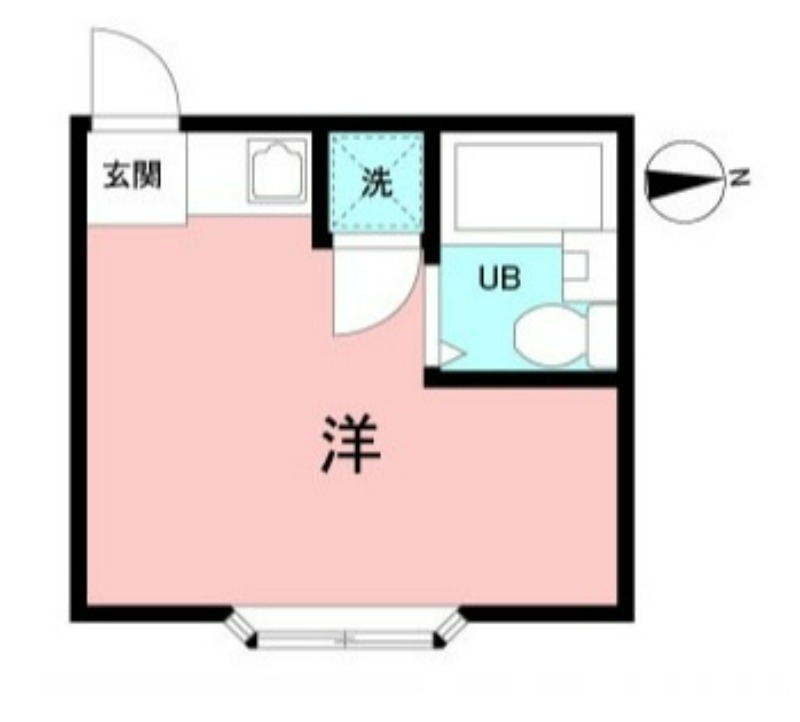 ニューヤングキャッスルB棟1階 間取