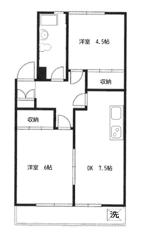 一杉マンション3階 間取