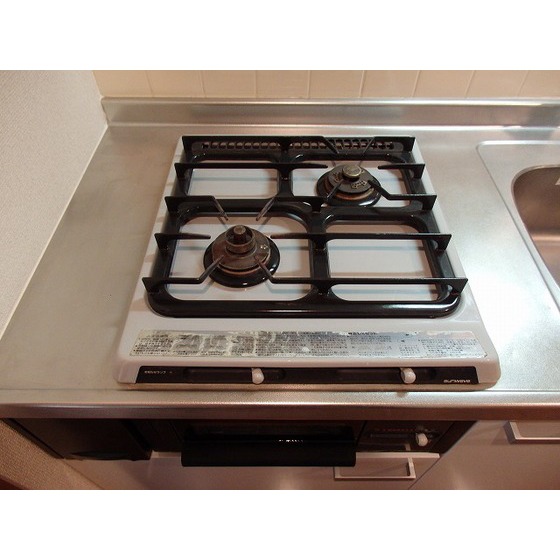 アムス門前仲町　富岡0601号室 ビルトインコンロ（2口・グリル付）