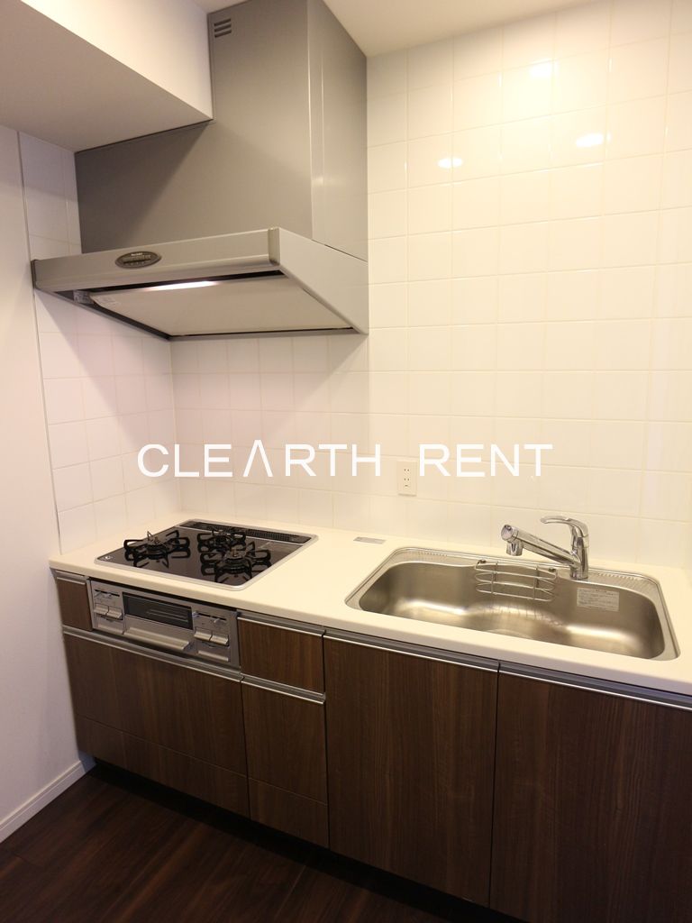 ザ湾岸タワーレックスガーデン21階 ガス3口システムキッチン