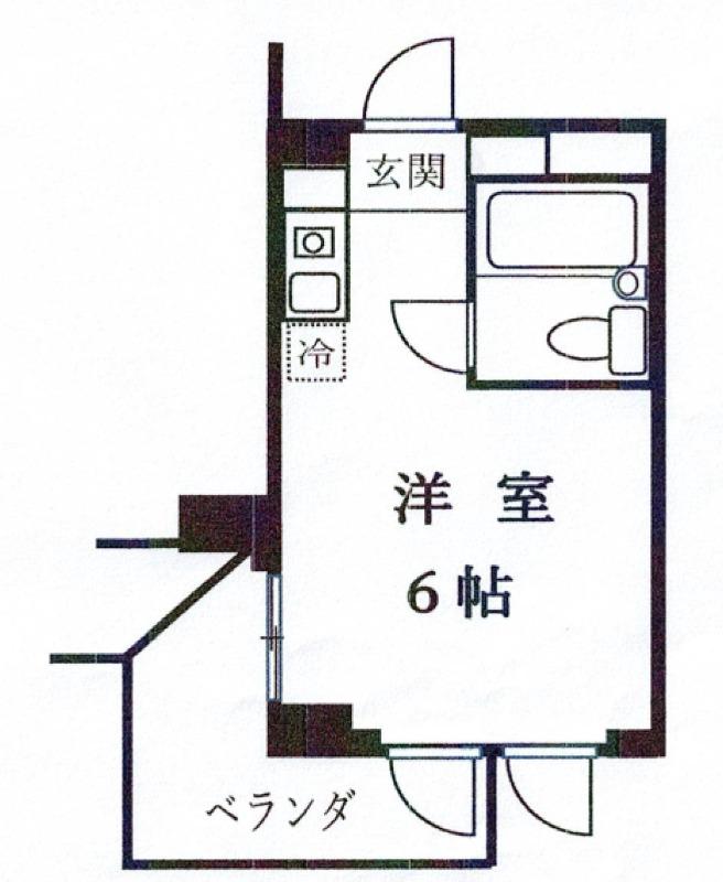 東村山ペガサスビルB館5階 間取