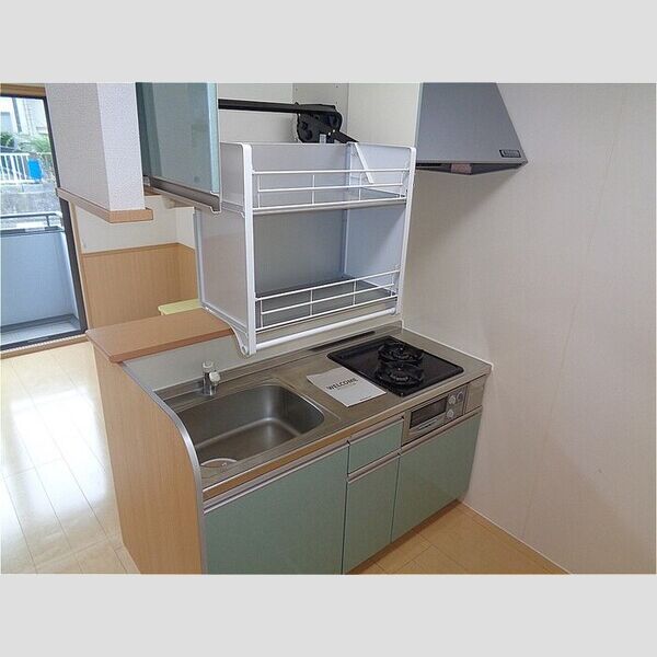 ガーデンヒルズ　A102号室 システムキッチン(ダウンキャビネット設置)