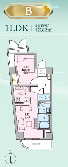 目黒ミシェルヨコマエ4階 間取