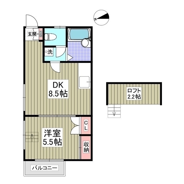 西川口第37レジデンス　旧レオパレス西川口第37203号室 間取