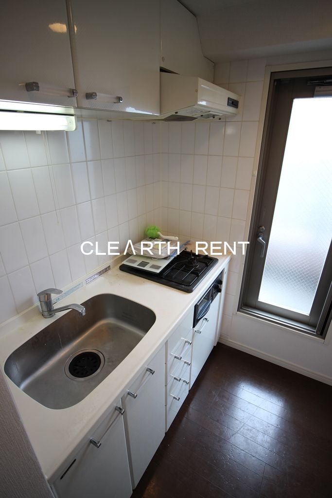 パレステュディオ赤坂弐番館3階 2口コンロ・グリル付きシステムキッチン