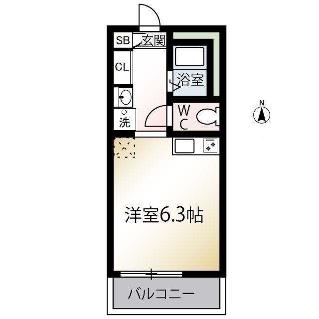 MQuarto成増102号室 間取