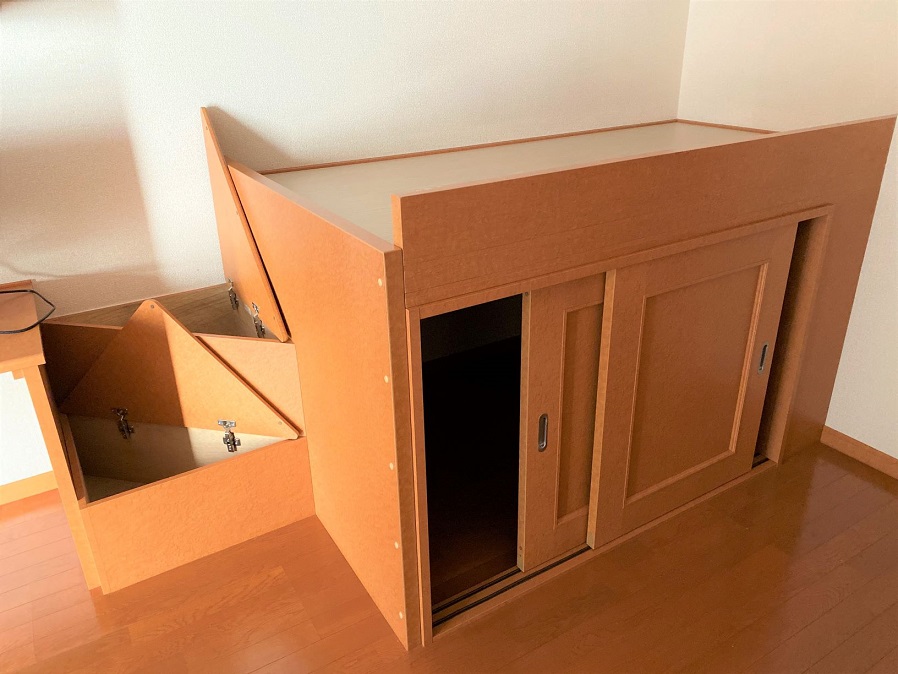 レオパレスさくら101号室 居室内備え付けベッド