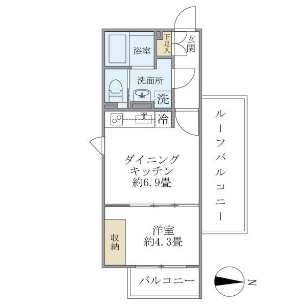 ＡＬＥＲＯ新中野ＩＩ4階 間取