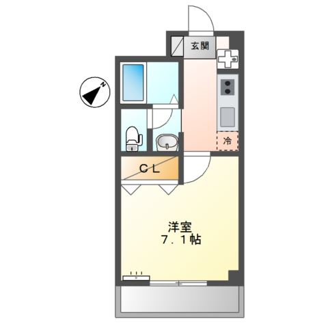 エポック橘106号室 間取