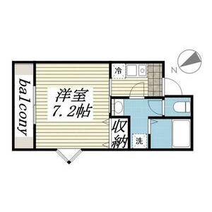 MELDIA牛浜0302号室 間取