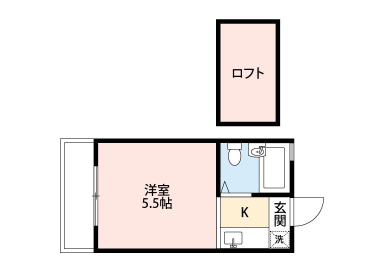 サニーハイツ2階 間取