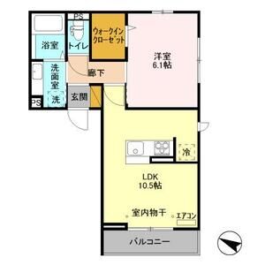 フォレストヴィラ202号室 間取