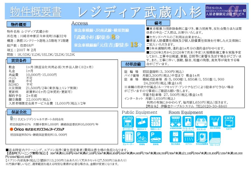 レジディア武蔵小杉3階 部屋その他